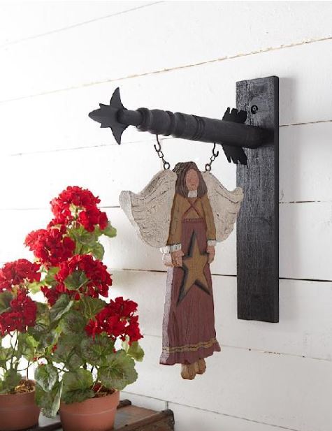 17.5 Inch Black Wood Arrow Holder