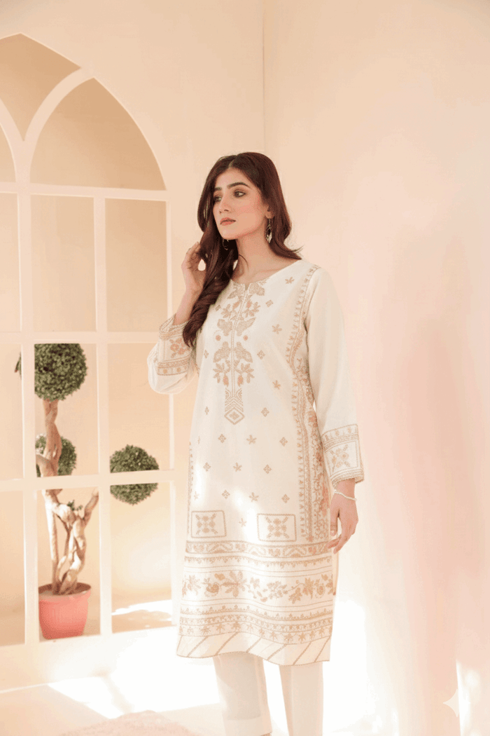 2 Piece – Embroidered Cotton Suit  39 - Nishat Creative Store