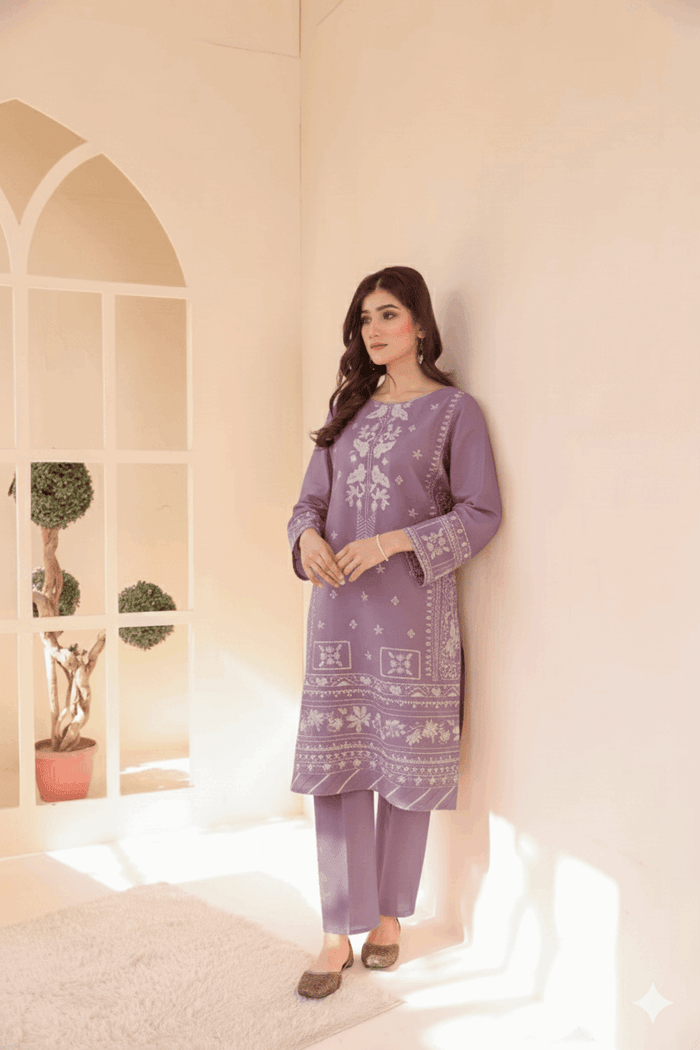 2 Piece – Embroidered Cotton Suit  41 - Nishat Creative Store