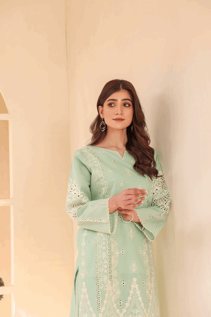 2 Piece – Embroidered Cotton Suit  42 - Nishat Creative Store