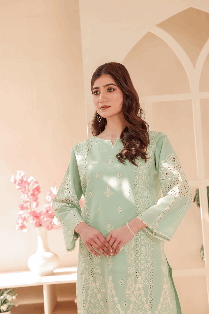 2 Piece – Embroidered Cotton Suit  42 - Nishat Creative Store