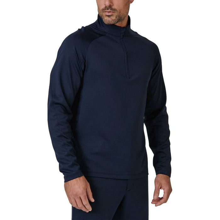 7Diamonds A-Game Quarter Zip Golf Pullover Navy