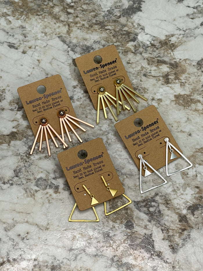 Sunbeam Earrings - Rose Gold