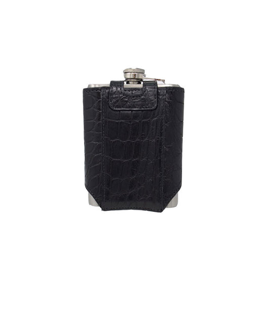 Alligator Leather Flask
