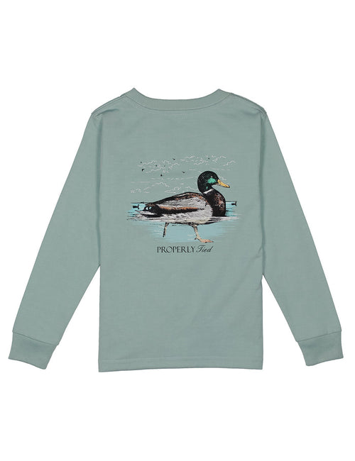 Baby Swimming Mallard LS Marine Mist