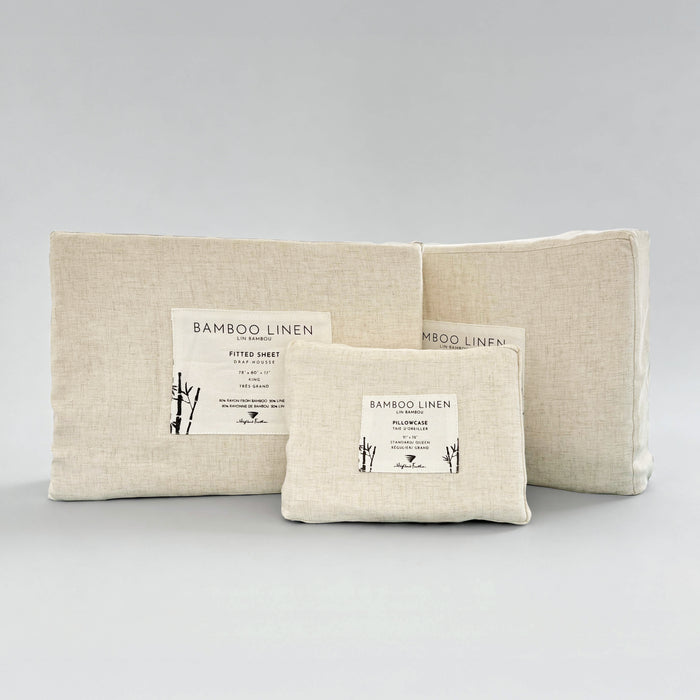 Highland Feather Bamboo Linen bedding packaging - Mattress Miracle Brantford
