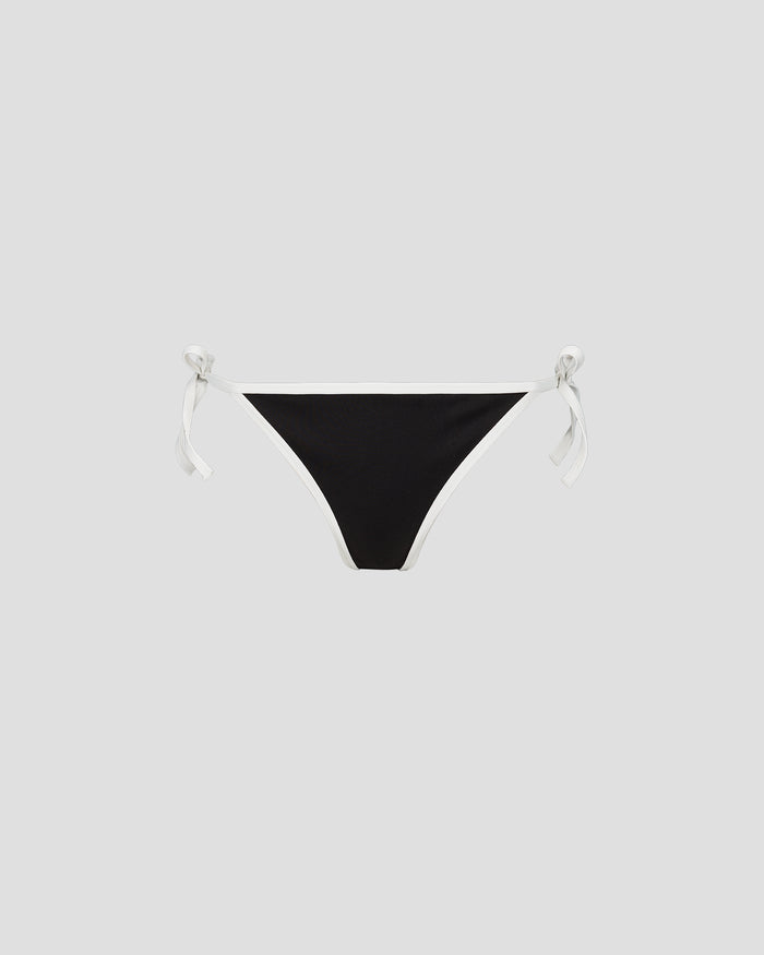 Bas de maillot de bain brésilien Noir/blanc Maddie bottom