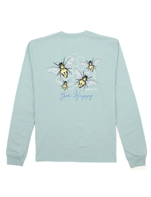Bee Happy LS Marine Mist