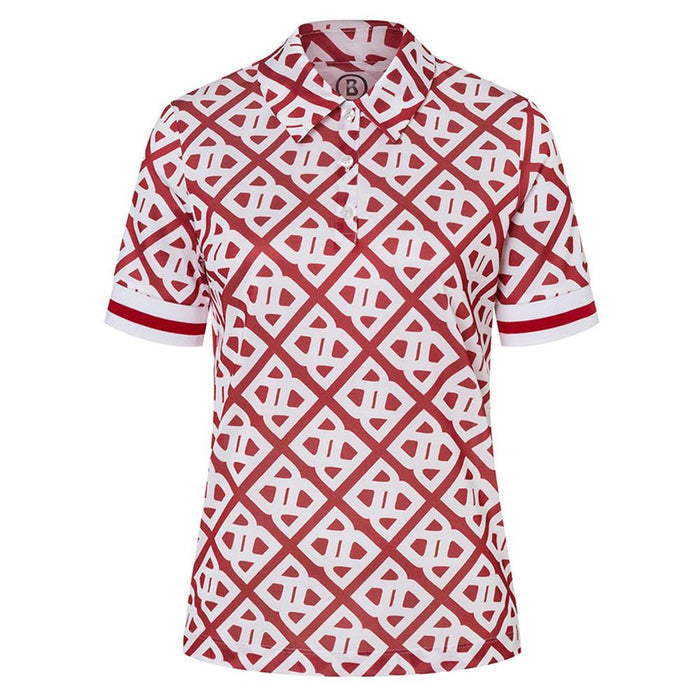 Bogner Calysa Golf Polo Red/White - SS24 Women
