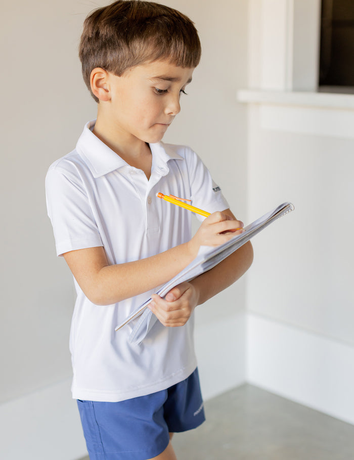 Boys Academy Polo White