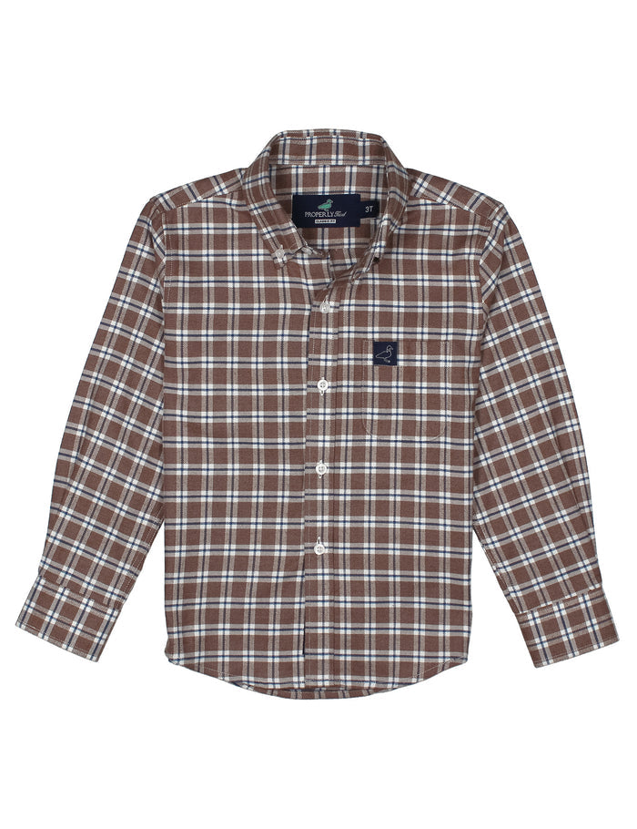 Boys Classic Flannel Saddle