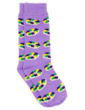 Boys Lucky Duck Sock King Cake Purple