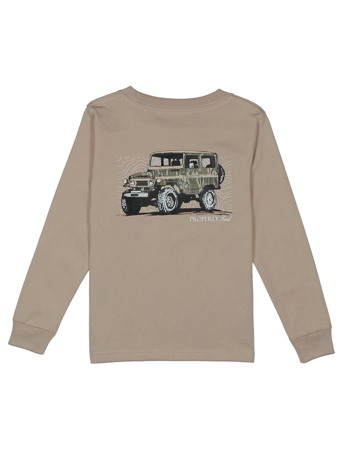 Boys Mossy Oak Topo Cruiser LS Sand