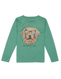 Boys Performance Tee LS Camo Companion Ivy