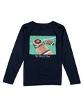 Boys Performance Tee LS First Down River Blue