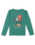 Boys Performance Tee LS Sidelines Teal