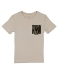 Boys Ravine Pocket Tee SS Mossy Oak Dove