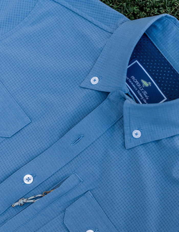 Boys Reeltech Fishing Shirt Dusk Blue