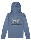 Boys Shade Performance Hoodie Pointer Stone Blue