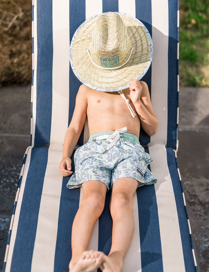 Boys Shordees Swim Trunk Sage Camo