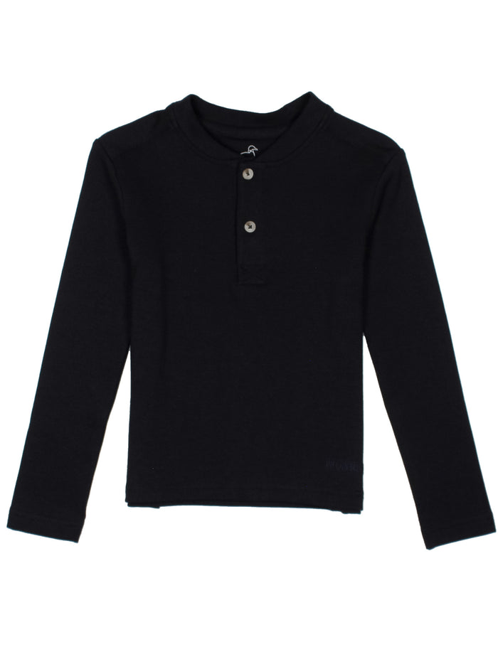 Boys Shoreline Henley LS Midnight