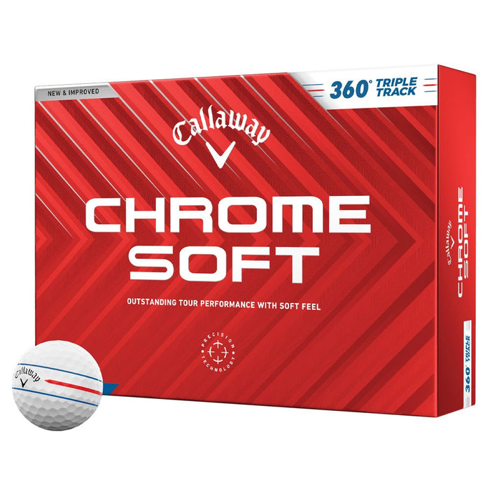 Callaway Chrome Soft 360 Triple Track 24 Golf Balls 2024