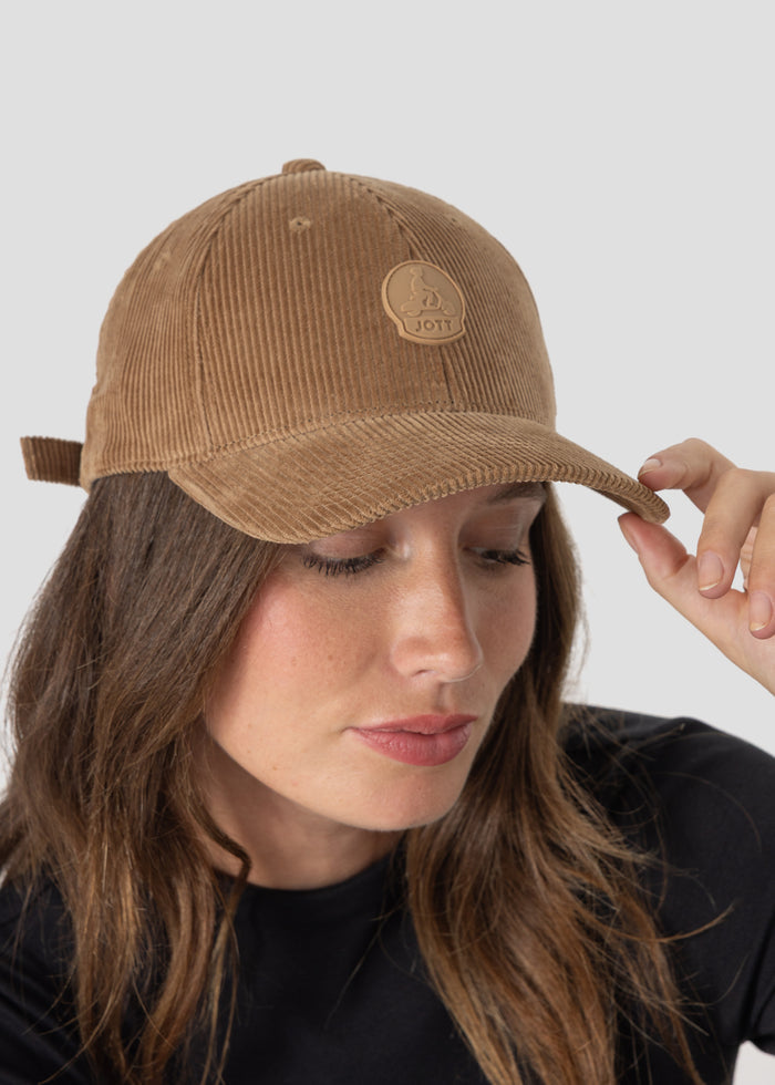 Casquette en velours Beige fumé Cirrus