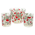 Cera Strawberry Ice Bucket & Rocks Glass Set