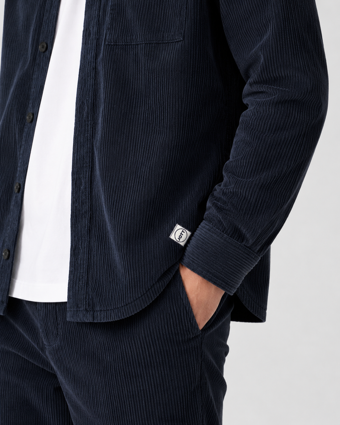 Chemise droite Bleu nuit Rehane