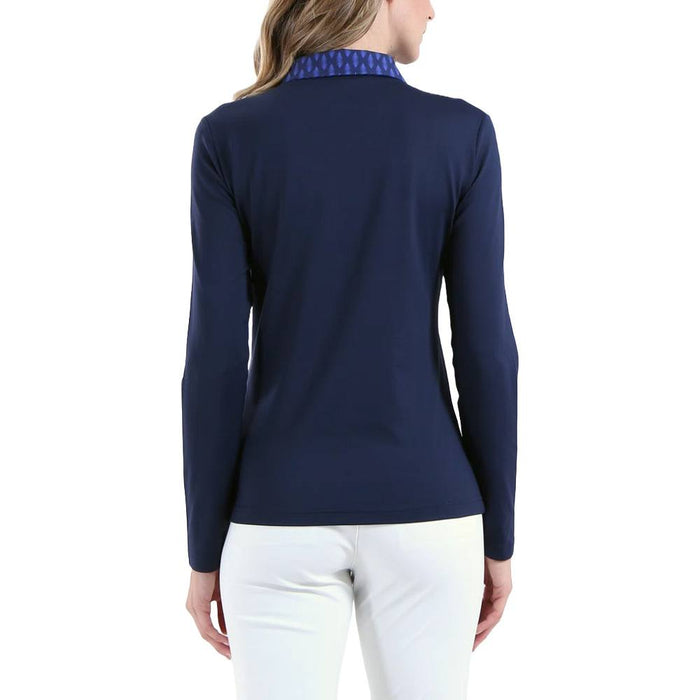 Chervo Affine Longsleeve Golf Polo Blue - FW24 Women