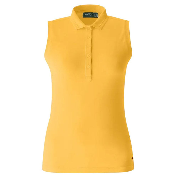 Chervo Aga Sleeveless Golf Polo Daffodil - SS22 Women