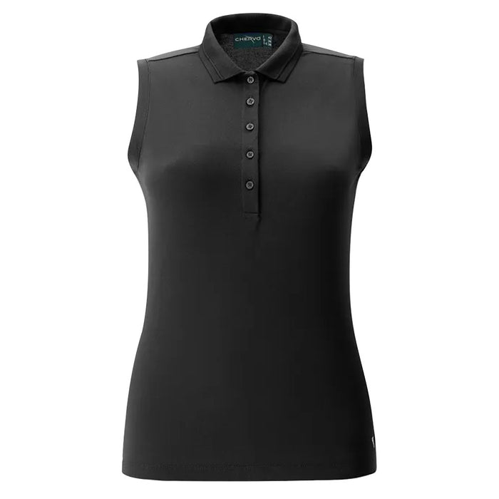 Chervo Aga Sleeveless Golf Polo Perfect Black - SS22 Women