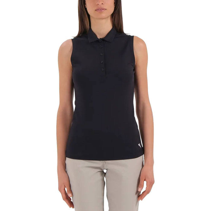 Chervo Aga Sleeveless Golf Polo Perfect Black - SS22 Women