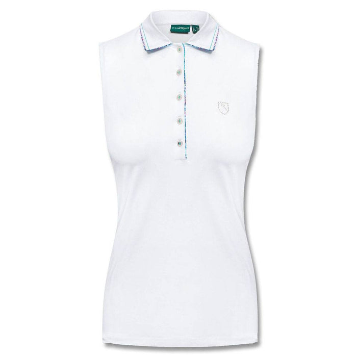 Chervo Aghene Golf Polo White/Puffo Floral Print - SU21 Women