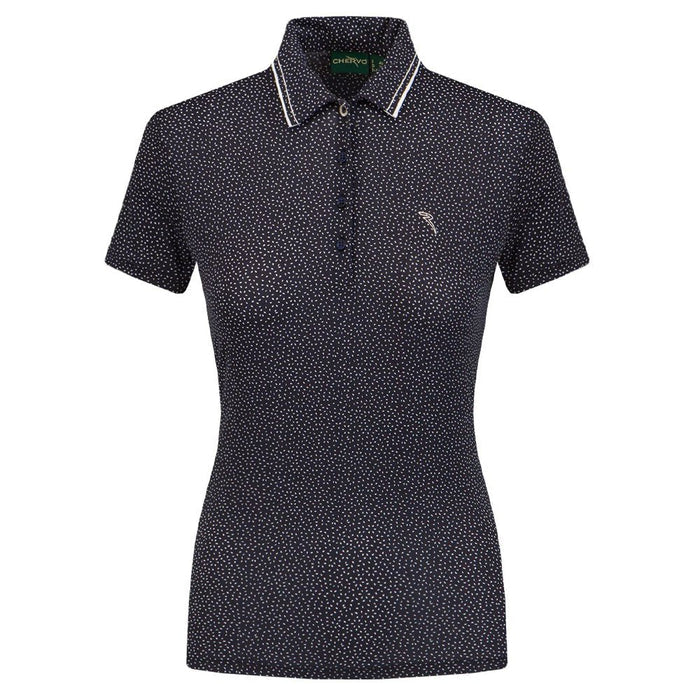 Chervo Atanasia Golf Polo Seed Print Navy - SS22 Women