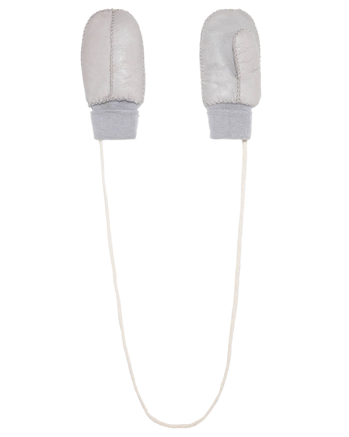 Children's/ Kids Shearling Mittens with String