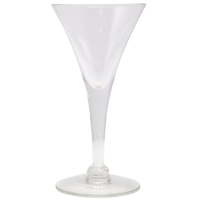 Vintage Clear Trumpet Cordial Glasses Stem | The Hour Shop