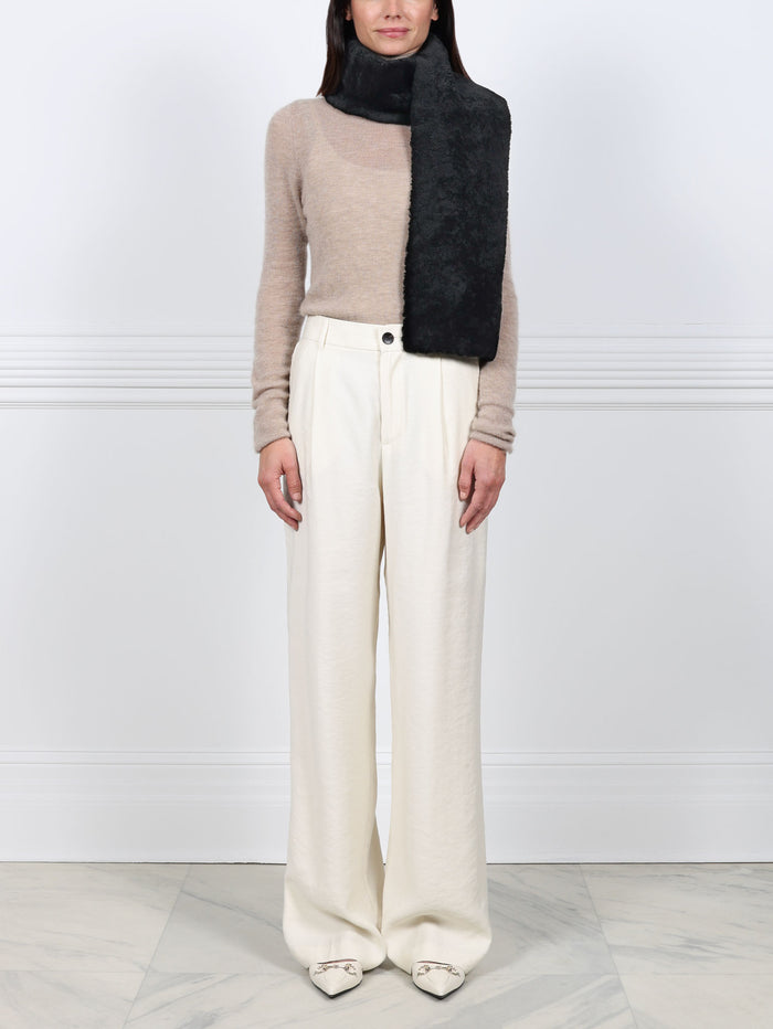 Curly Shearling Scarf