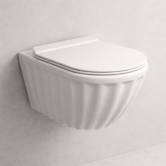 Designer Wall Hung WC White - Luxury Wall Hung Toilet Pakistan - Aqua Bath