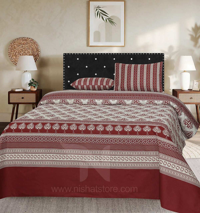 Double Bed Sheet Design NC-C 6008 - Nishat Creative Store