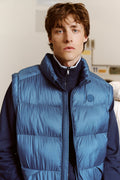 Doudoune sans manches oversize Bleu jeans Ezio