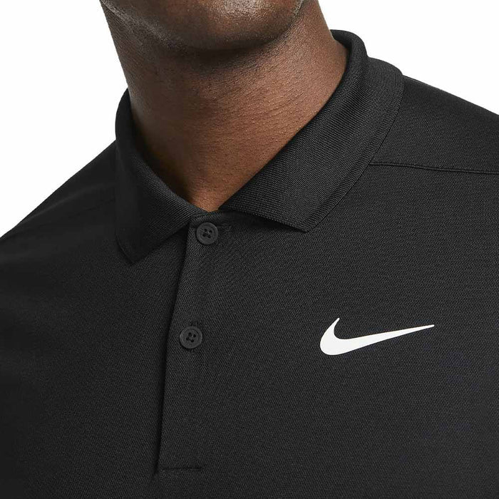 Nike Dri-FIT Victory Solid Golf Polo Black/White - SU25
