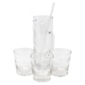 Vintage Etched Wheat Cocktail Pitcher Set | The Hour Shop