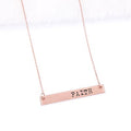 "Faith" Bar Necklace