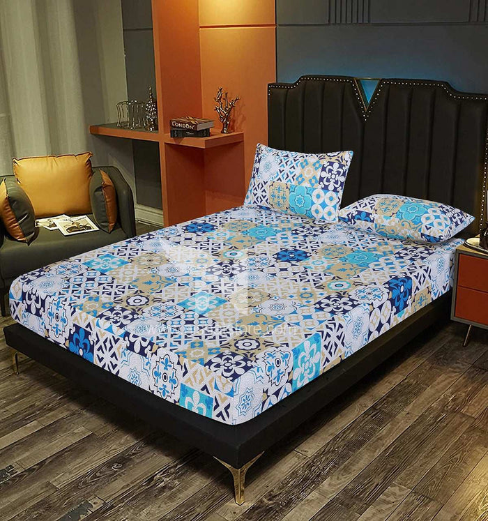 Fitted Double Bed Sheet DS 310 - Nishat Creative Store