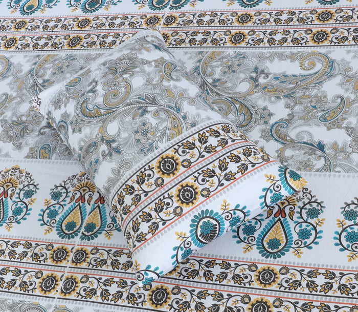 Fitted Double Bed Sheet DS 321 - Nishat Creative Store