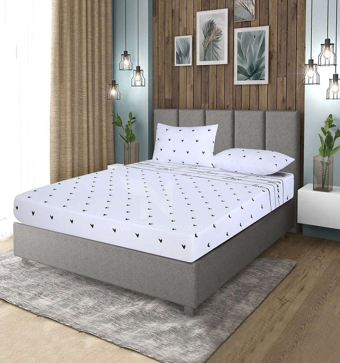 Fitted Double Bed Sheet DS 349 - Nishat Creative Store