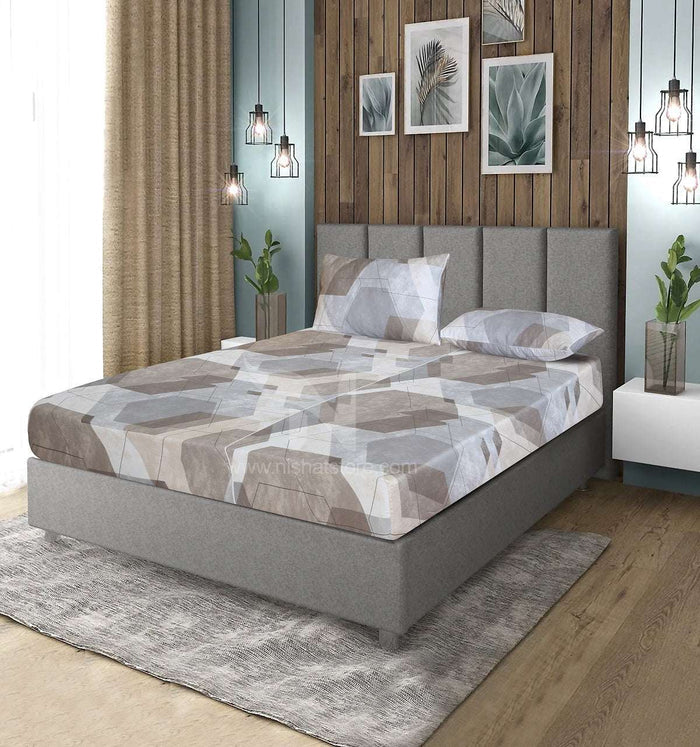 Fitted Double Bed Sheet DS 363 - Nishat Creative Store