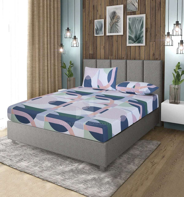 Fitted Double Bed Sheet DS 365 - Nishat Creative Store