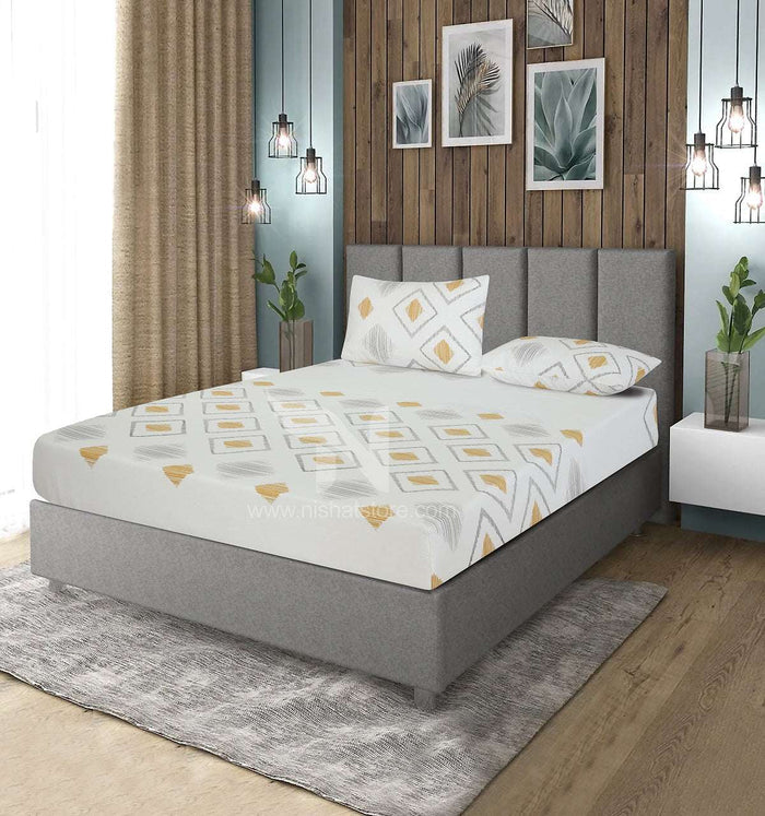 Fitted Double Bed Sheet DS 369 - Nishat Creative Store
